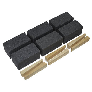 Sealey Floor Grinding Block 50 x 50 x 100mm (4") 24Grit - Pack of 6