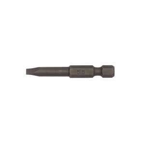Teng Bit 5.5 x 0.8mm Flat 50mm 1/4" Hex Drive 3pcs