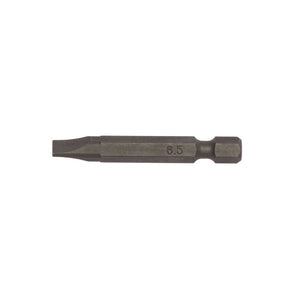 Teng Bit 6.5 x 1.2mm Flat 50mm 1/4" Hex Drive 3pcs