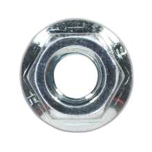 Load image into Gallery viewer, Sealey Flange Nut Serrated DIN 6923 - M6 Zinc - Pack of 100
