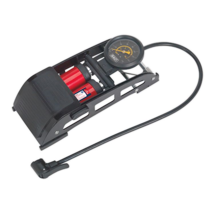 Sealey Foot Pump Twin Barrel (FP6)