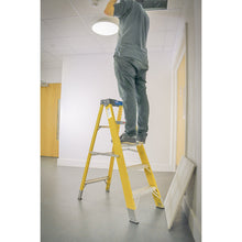Load image into Gallery viewer, Sealey Fibreglass Step Ladder 4-Tread EN 131
