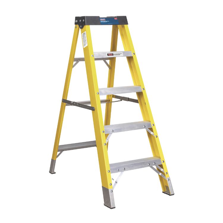 Sealey Fibreglass Step Ladder 4-Tread EN 131