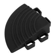 Load image into Gallery viewer, Sealey Polypropylene Floor Tile Corner 60 x 60mm Black - Pack of 4
