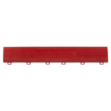 Load image into Gallery viewer, Sealey Polypropylene Floor Tile Edge 400 x 60mm Red Female - Pack of 6

