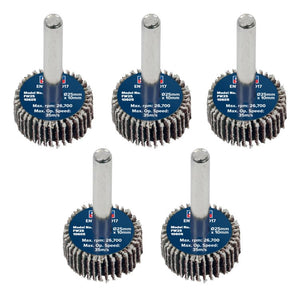 Sealey Flap Wheel 25 x 10mm - 6mm Shaft - 60Grit - Pack of 5