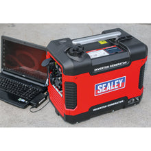 Load image into Gallery viewer, Sealey Inverter Generator 2000W 230V 4-Stroke Engine
