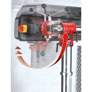 Sealey Pillar Drill Floor 16-Speed 1580mm Height 550W/230V