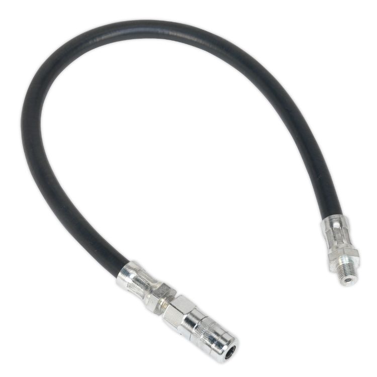 Sealey Rubber Delivery Hose, 4-Jaw Connector Flexible 450mm (18