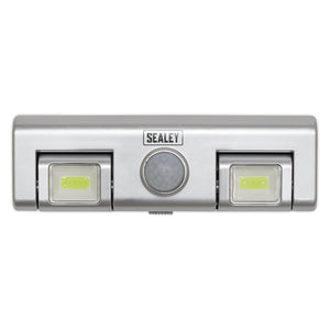 Sealey Auto Light 1W COB LED, PIR Sensor 3 x AA Cell