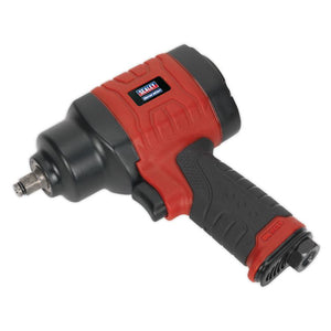 Sealey Composite Air Impact Wrench 3/8" Sq Drive - Twin Hammer