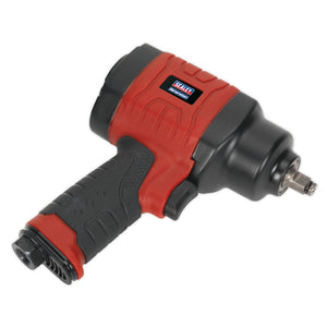Sealey Composite Air Impact Wrench 3/8" Sq Drive - Twin Hammer