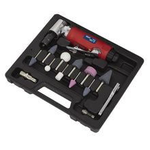 Load image into Gallery viewer, Sealey Air Die Grinder 90° Angle Kit 15pc

