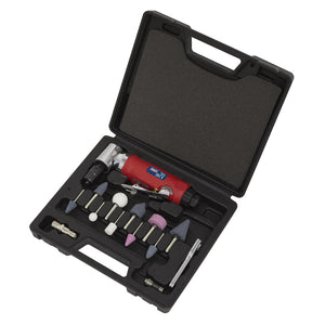 Sealey Air Die Grinder 90° Angle Kit 15pc