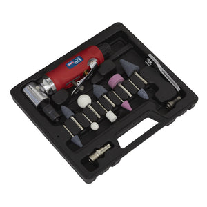 Sealey Air Die Grinder 90° Angle Kit 15pc