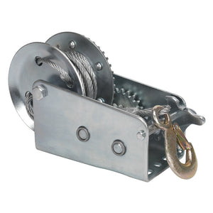 Sealey Geared Hand Winch 900kg Capacity, Cable