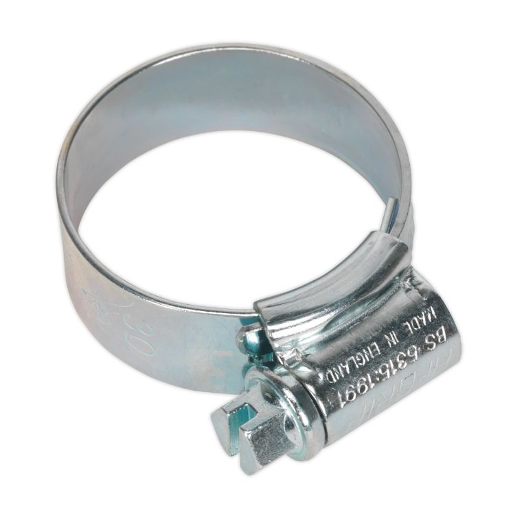 Sealey HI-GRIP Hose Clip Zinc Plated 22-30mm - Pack of 20
