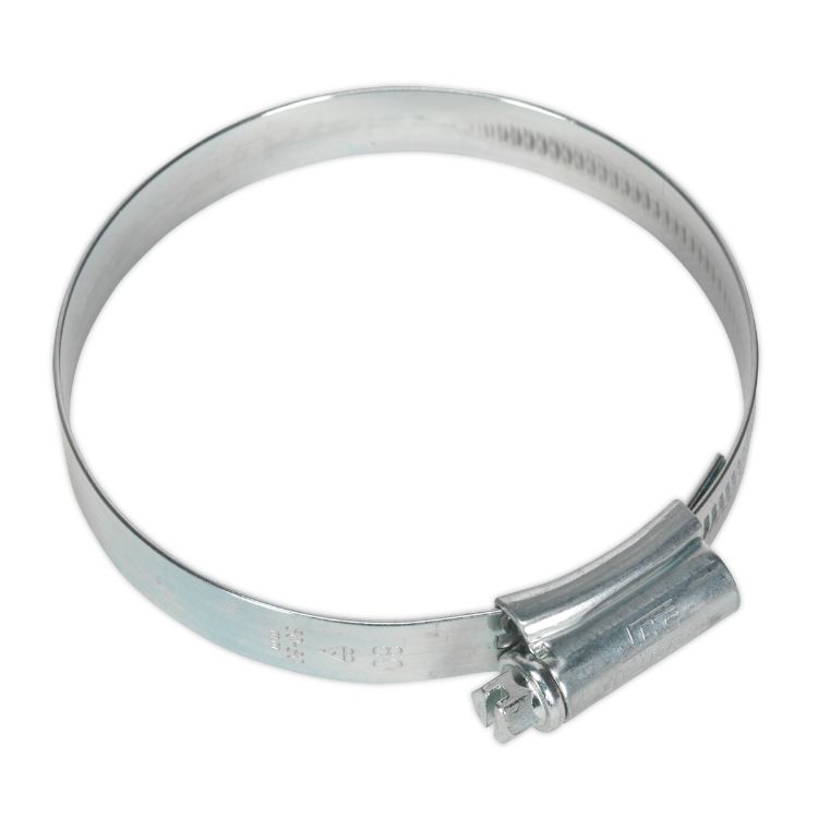 Sealey HI-GRIP Hose Clip Zinc Plated 60-80mm - Pack of 10