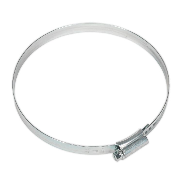 Sealey HI-GRIP Hose Clip Zinc Plated 110-140mm - Pack of 10
