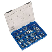 Load image into Gallery viewer, Sealey HI-GRIP Hose Clip Assortment 81pc Sizes 9.5-55mm
