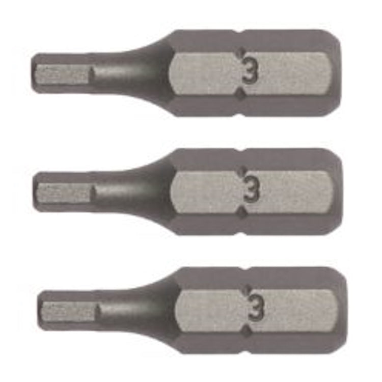 Teng Bit 3.0mm Hex 25mm Long 1/4