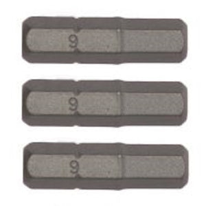 Teng Bit 6.0mm Hex 25mm Long 1/4" Hex 3pcs