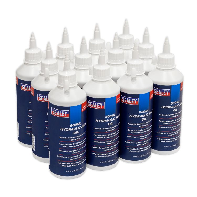 Sealey Hydraulic Jack Oil 500ml - Pack of 12