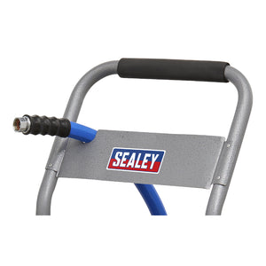 Sealey Heavy-Duty Hose Reel Cart Heavy-Duty 19mm x 30M Hot & Cold Rubber Water Hose