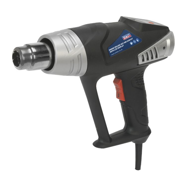 Sealey Deluxe Hot Air Gun Kit, LED Display 2000W 80-600°C