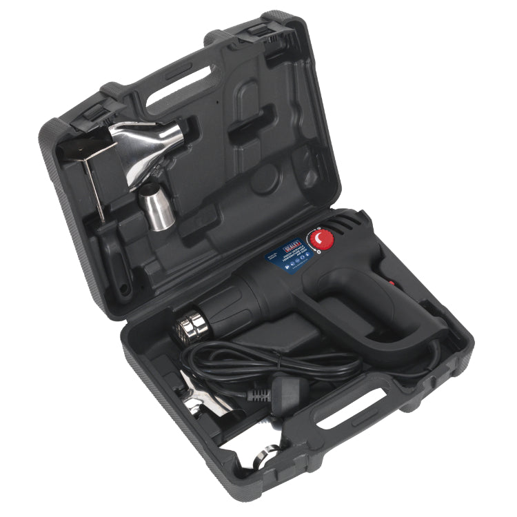 Sealey Variable Temperature Hot Air Gun Kit 2000W 50-450°C/90-600°C