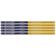 Load image into Gallery viewer, Sealey Hacksaw Blade 300mm (12") HSS Bi-Metal 32tpi - Pack of 5
