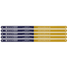 Load image into Gallery viewer, Sealey Hacksaw Blade 300mm (12&quot;) HSS Bi-Metal 32tpi - Pack of 5
