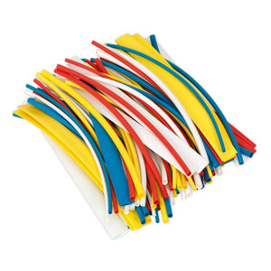 Sealey Heat Shrink Tubing Mixed Colours 200mm (8") 100pc