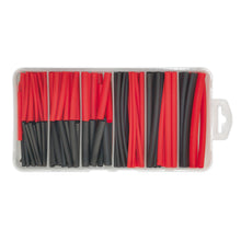 Load image into Gallery viewer, Sealey Heat Shrink Tubing Assortment 180pc 50mm (2") &amp; 100mm (4") Black &amp; Red
