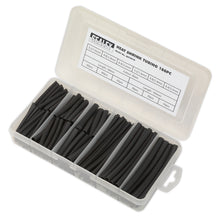 Load image into Gallery viewer, Sealey Heat Shrink Tubing Assortment 180pc 50mm (2") &amp; 100mm (4") Black
