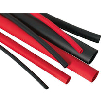 Load image into Gallery viewer, Sealey Heat Shrink Tubing Assortment 72pc Black &amp; Red Adhesive Lined 200mm (8")

