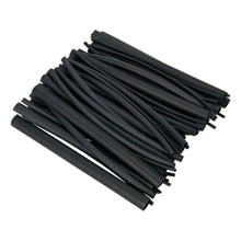 Load image into Gallery viewer, Sealey Heat Shrink Tubing Assortment 72pc Black Adhesive Lined 200mm (8&quot;)
