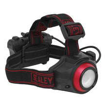 Load image into Gallery viewer, Sealey Rechargeable Head Torch 5W COB LED Auto-Sensor
