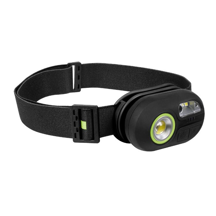 Sealey Rechargeable Headlight, Sensor 3W COB & 1W SMD LED