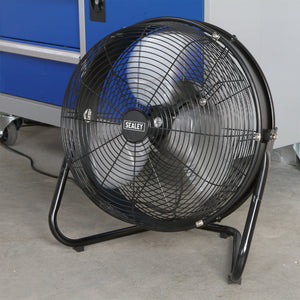 Sealey Industrial High Velocity Floor Fan, Internal Oscillation 18"