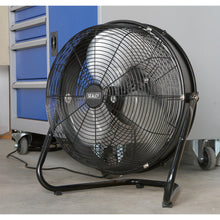 Load image into Gallery viewer, Sealey Industrial High Velocity Floor Fan, Internal Oscillation 18&quot;
