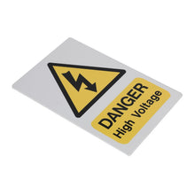 Load image into Gallery viewer, Sealey High Voltage Warning Sign 200mm (8&quot;) x 300mm (12&quot;)

