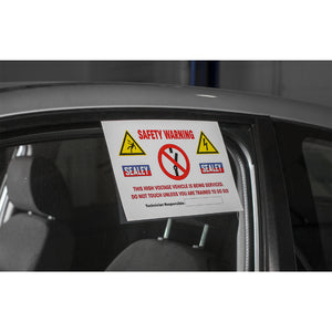 Sealey Hybrid/Electric Vehicle Warning Sign