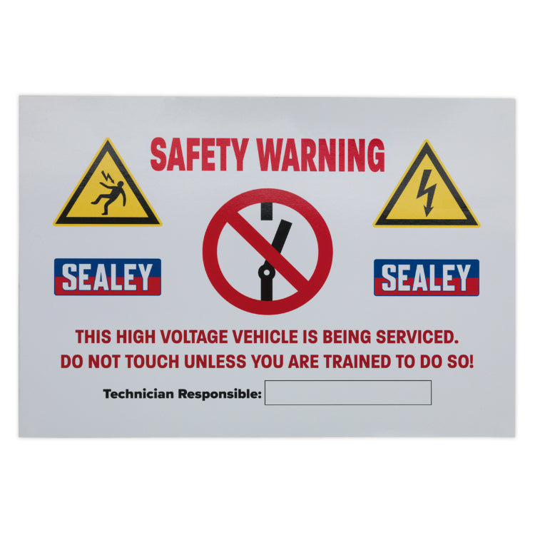 Sealey Hybrid/Electric Vehicle Warning Sign