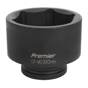 Sealey Impact Socket 100mm 1" Drive (Premier) - 6pt