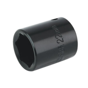 Sealey Impact Socket 22mm 1/2" Drive (Premier) - 6pt