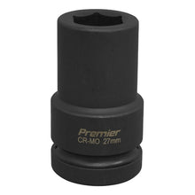 Load image into Gallery viewer, Sealey Impact Socket 27mm 1&quot; Drive Deep (Premier) - 6pt
