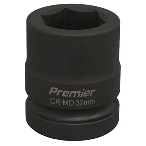 Sealey Impact Socket 32mm 1" Drive (Premier) - 6pt