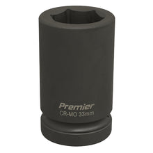 Load image into Gallery viewer, Sealey Impact Socket 33mm 1&quot; Drive Deep (Premier) - 6pt
