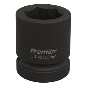 Sealey Impact Socket 33mm 1" Drive (Premier) - 6pt